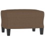 Brown fabric armchair with stool 60 cm by , Sofas - Ref: Foro24-3201032, Price: 212,27 €, Discount: %