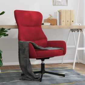 Red Wine Red Velvet Relaxation Chair by , Armchairs - Ref: Foro24-341113, Price: 119,99 €, Discount: %