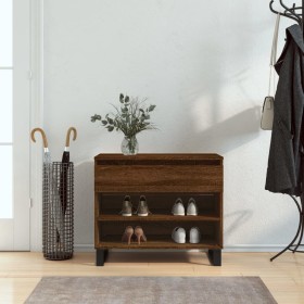 Shoe cabinet made of brown oak plywood, measuring 70x36x60 cm. by , Shoe racks and shoe organizers - Ref: Foro24-831451, Pric...