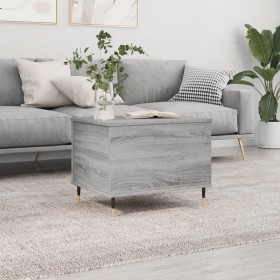 Mesa de centro madera contrachapada gris Sonoma 60x44,5x45 cm de , Mesas de centro - Ref: Foro24-830946, Precio: 41,56 €, Des...