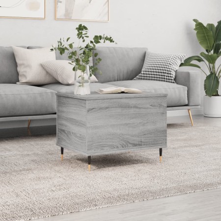 Gray Sonoma plywood coffee table 60x44.5x45 cm by , Coffee table - Ref: Foro24-830946, Price: 58,83 €, Discount: %