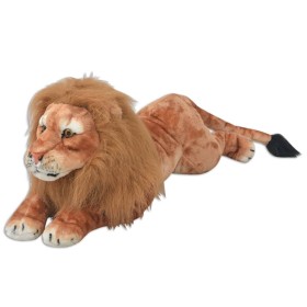 León de peluche grande XXL marrón de vidaXL, Animales de peluche - Ref: Foro24-80167, Precio: 55,83 €, Descuento: %