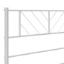 Estructura cama metal con cabecero y pie cama blanca 107x203 cm de , Camas y somieres - Ref: Foro24-372242, Precio: 76,17 €, ...