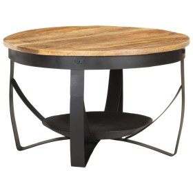 Rough mango wood coffee table Ø68x43 cm by , Coffee table - Ref: Foro24-320794, Price: 117,99 €, Discount: %