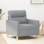 Light gray fabric armchair, 60 cm by , Sofas - Ref: Foro24-359219, Price: 164,57 €, Discount: %