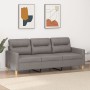 3-seater taupe gray fabric sofa, 180 cm by , Sofas - Ref: Foro24-359250, Price: 301,51 €, Discount: %