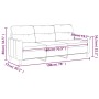 3-Sitzer-Sofa aus braunem Stoff 180 cm von , Sofas - Ref: Foro24-359246, Preis: 301,51 €, Rabatt: %