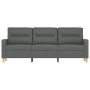 Dark gray 3-seater fabric sofa, 180 cm by , Sofas - Ref: Foro24-359244, Price: 305,74 €, Discount: %