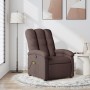 Dark brown fabric reclining massage chair by , Armchairs - Ref: Foro24-371744, Price: 244,40 €, Discount: %