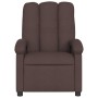 Dark brown fabric reclining massage chair by , Armchairs - Ref: Foro24-371744, Price: 244,40 €, Discount: %