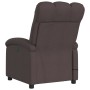 Dark brown fabric reclining massage chair by , Armchairs - Ref: Foro24-371744, Price: 244,40 €, Discount: %