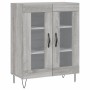 High sideboard sonoma gray plywood 69.5x34x180 cm by , Sideboards - Ref: Foro24-3198311, Price: 161,12 €, Discount: %