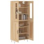 Aparador alto madera contrachapada color roble 69,5x34x180 cm de , Aparadores - Ref: Foro24-3198372, Precio: 155,05 €, Descue...