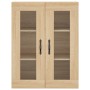 Aparador alto madera contrachapada color roble 69,5x34x180 cm de , Aparadores - Ref: Foro24-3198372, Precio: 155,05 €, Descue...