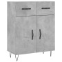 Concrete gray plywood tall sideboard 69.5x34x180 cm by , Sideboards - Ref: Foro24-3198565, Price: 161,57 €, Discount: %