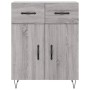 Aparador alto madera contrachapada gris sonoma 69,5x34x180 cm de , Aparadores - Ref: Foro24-3198567, Precio: 165,85 €, Descue...