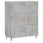 Tall plywood gray concrete sideboard 69.5x34x180 cm by , Sideboards - Ref: Foro24-3199797, Price: 161,86 €, Discount: %