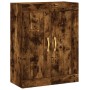 Tall smoked oak plywood highboard 69.5x34x180 cm by , Sideboards - Ref: Foro24-3199734, Price: 166,36 €, Discount: %