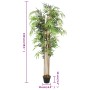 Árbol de bambú artificial con 1095 hojas verde 150 cm de , Flora artificial - Ref: Foro24-358986, Precio: 69,41 €, Descuento: %