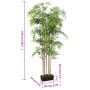 Artificial bamboo tree with 1095 green leaves, 150 cm. by , artificial flora - Ref: Foro24-358990, Price: 92,34 €, Discount: %