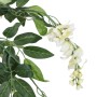 Artificial wisteria tree with 840 green and white leaves, 120 cm tall. by , artificial flora - Ref: Foro24-359007, Price: 90,...