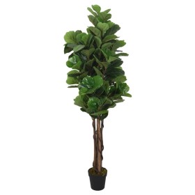 Artificial fig tree with 96 green violin-shaped leaves, 80 cm. by , artificial flora - Ref: Foro24-359011, Price: 48,59 €, Di...