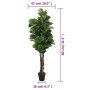 Artificial fig tree with 96 green violin-shaped leaves, 80 cm. by , artificial flora - Ref: Foro24-359011, Price: 53,30 €, Di...