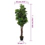 Higuera de hojas de violín artificial 180 hojas verde 150 cm de , Flora artificial - Ref: Foro24-359013, Precio: 91,58 €, Des...