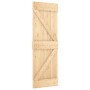 Puerta corredera con herrajes madera maciza de pino 70x210 cm de , Puertas - Ref: Foro24-3203173, Precio: 192,40 €, Descuento: %