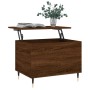 Mesa de centro madera contrachapada roble marrón 60x44,5x45 cm de , Mesas de centro - Ref: Foro24-830947, Precio: 41,99 €, De...