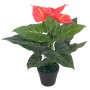 Artificial anthurium plant with 45 cm red and yellow pot by , artificial flora - Ref: Foro24-244446, Price: 22,42 €, Discount: %