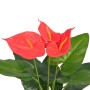 Artificial anthurium plant with 45 cm red and yellow pot by , artificial flora - Ref: Foro24-244446, Price: 22,60 €, Discount: %