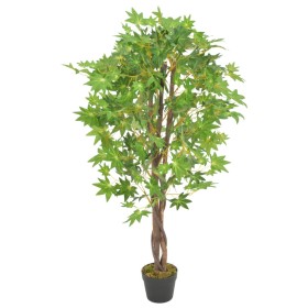 Artificial maple tree plant with green pot 120 cm by , artificial flora - Ref: Foro24-280196, Price: 45,30 €, Discount: %