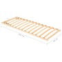 Slatted bed base with 13 slats adjustable headboard 80x200 cm by , Beds and slatted bases - Ref: Foro24-327261, Price: 69,21 ...