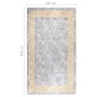 Alfombra lavable antideslizante gris 190x300 cm de , Alfombras - Ref: Foro24-337938, Precio: 92,99 €, Descuento: %