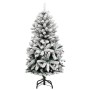 Árbol de Navidad artificial con bisagras y nieve flocada 120 cm de , Arboles de navidad - Ref: Foro24-357791, Precio: 60,99 €...