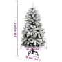 Árbol de Navidad artificial con bisagras y nieve flocada 120 cm de , Arboles de navidad - Ref: Foro24-357791, Precio: 60,99 €...