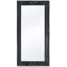 Espejo de pared estilo barroco 100x50 cm negro de vidaXL, Espejos - Ref: Foro24-243682, Precio: 75,81 €, Descuento: %