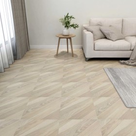 Self-adhesive floor planks 55 units PVC 5.11 m² beige stripes by , Floors and carpets - Ref: Foro24-324681, Price: 78,88 €, D...