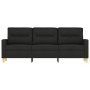 Sofá de 3 plazas de tela negro 180 cm de , Sofás - Ref: Foro24-359247, Precio: 301,75 €, Descuento: %