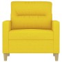 Sillón de tela amarillo claro 60 cm de , Sofás - Ref: Foro24-359224, Precio: 163,58 €, Descuento: %