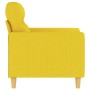 Sillón de tela amarillo claro 60 cm de , Sofás - Ref: Foro24-359224, Precio: 163,58 €, Descuento: %