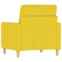 Sillón de tela amarillo claro 60 cm de , Sofás - Ref: Foro24-359224, Precio: 163,58 €, Descuento: %