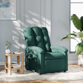 Dark Green Fabric Reclining Massage Chair by , Armchairs - Ref: Foro24-371745, Price: 238,98 €, Discount: %