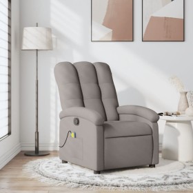 Sillón de masaje reclinable de tela gris taupé de , Sillones - Ref: Foro24-371747, Precio: 242,99 €, Descuento: %