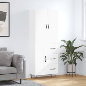 Tall white plywood sideboard 69.5x34x180 cm by , Sideboards - Ref: Foro24-3198105, Price: 166,99 €, Discount: %