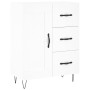 Tall white plywood sideboard 69.5x34x180 cm by , Sideboards - Ref: Foro24-3198105, Price: 162,08 €, Discount: %