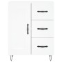 Tall white plywood sideboard 69.5x34x180 cm by , Sideboards - Ref: Foro24-3198105, Price: 162,08 €, Discount: %