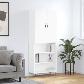 Tall white plywood sideboard 69.5x34x180 cm by , Sideboards - Ref: Foro24-3198113, Price: 135,91 €, Discount: %