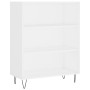 Tall white plywood sideboard 69.5x34x180 cm by , Sideboards - Ref: Foro24-3198113, Price: 130,99 €, Discount: %